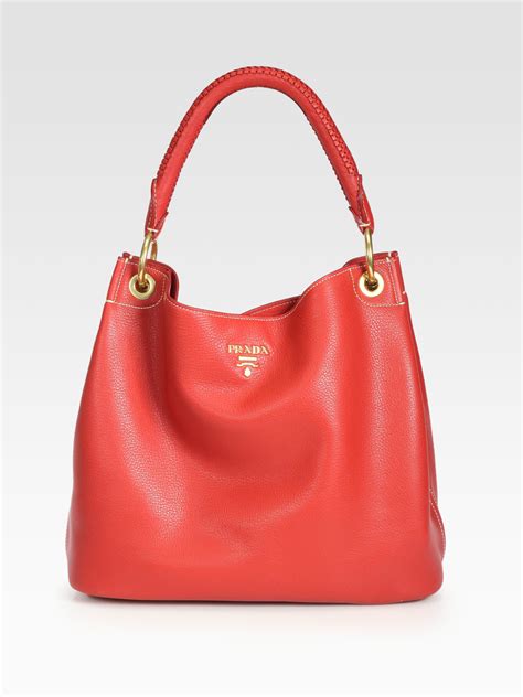 red prada hobo bag|prada hobo bag women.